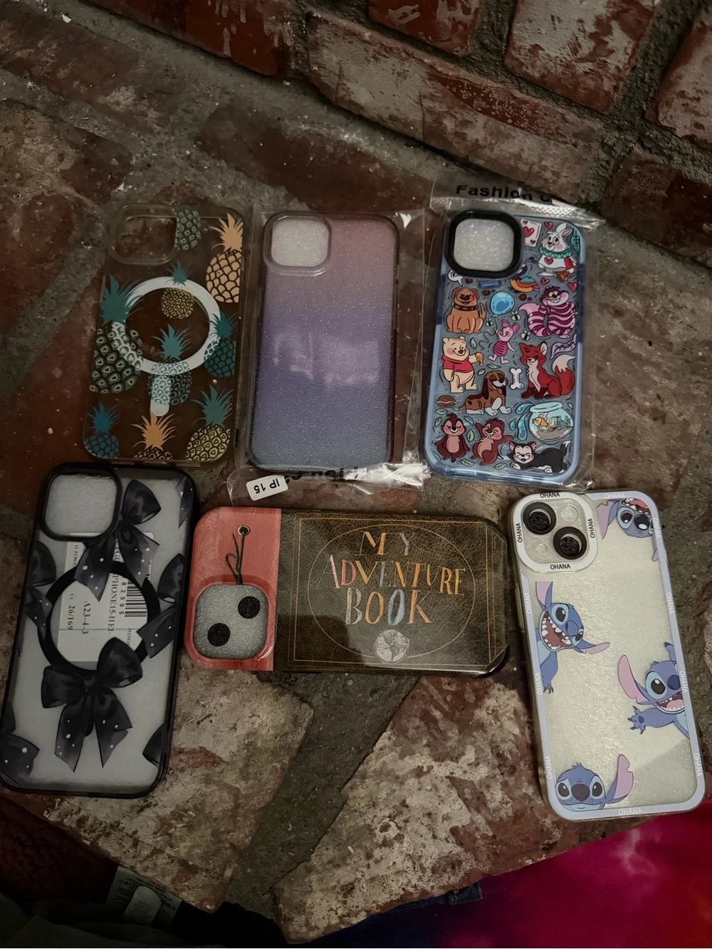 Assorted Decorative iPhone Cases - Purple Gradient, Pineapple, Cartoon Designs